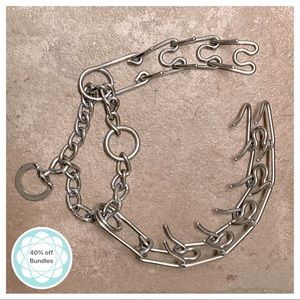 Prong training dog collar, 23”, heavy duty gauge